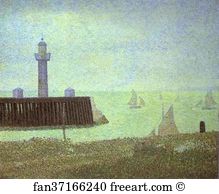 End Art Print - The End Of A Jetty, Honfleur