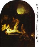The Entombment Of Christ Art Print - The Entombment Of Christ