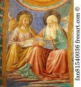 Luke Art Print - The Evangelists Luke And John. Detail