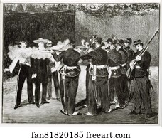 Execution Art Print - The Execution Of Maximilian