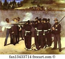 Emperor Art Print - The Execution Of The Emperor Maximilian Of Mexico