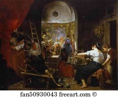 48 Art Print - The Fable Of Arachne (Las Hilanderas)