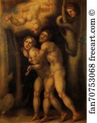 Known As Pontormo Art Print - The Fall Of Adam And Eve