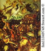 1562 Oil On Panel Royal Museum Of Fine Arts Art Print - The Fall Of The Rebel Angels