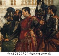 The Family Of Darius Before Alexander The Great Art Print - The Family Of Darius Before Alexander The Great. Detail