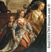 The Family Of Darius Before Alexander The Great Art Print - The Family Of Darius Before Alexander The Great. Detail