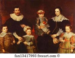 The Artists Family Art Print - The Family Of The Artist