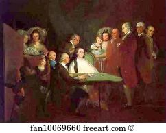Infante Art Print - The Family Of The Infante Don Luis De Borbón