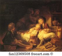 Jean Honoré Fragonard Art Print - The Farmers' Children