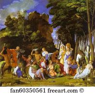 Feast Art Print - The Feast Of The Gods