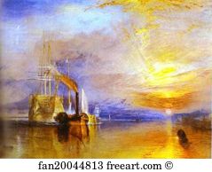 Turner Art Print - The Fighting Temeraire Tugged To Her Last Berth To Be Broken Up