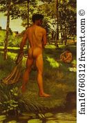 Frederic Bazille Art Print - The Fisherman With A Net