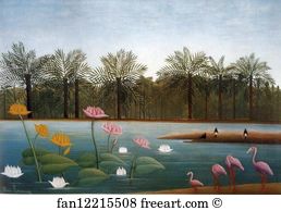 114 Art Print - The Flamingos