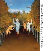 Guggebheim Art Print - The Football Players
