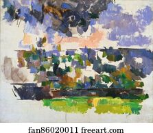Jardin Art Print - The Garden At Les Lauves (Le Jardin Des Lauves)
