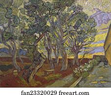 Hospital Art Print - The Garden Of Saint Paul's Hospital