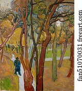 Saint Art Print - The Garden Of Saint Paul's Hospital (`the Fall Of The Leaves')