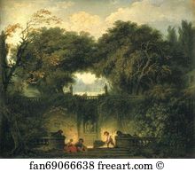 D Art Print - The Gardens Of The Villa D 'este At Tivoli ("the Little Park")