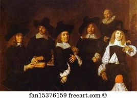 Frans Hals Art Print - The Governors Of The Old Men's Almhouse At Haarlem