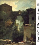 Jean Honoré Fragonard Art Print - The Grand Cascade At Tivoli
