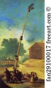 Pole Art Print - The Greasy Pole (La Cucana)
