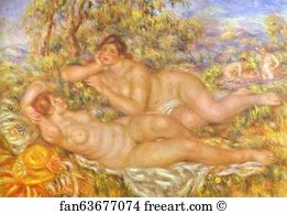 1919 Art Print - The Great Bathers (The Nymphs)