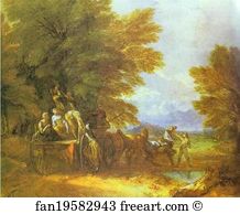 Wagon Art Print - The Harvest Wagon