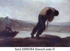Honoré Daumier Art Print - The Hauler Of A Boat