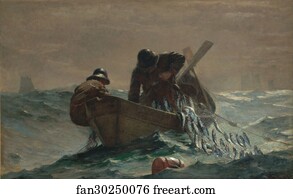 Homer Art Print - The Herring Net