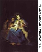 1775 Oil On Canvas Museo Del Prado Art Print - The Holy Family