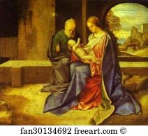 Giorgione Art Print - The Holy Family