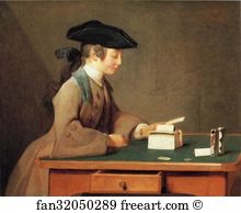 1736 Art Print - The House Of Cards