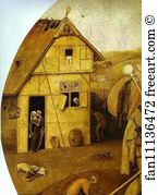 Illness Art Print - The House Of Ill Fame. Detail