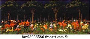 Paolo Uccello Art Print - The Hunt In The Forest