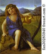 The Infant Bacchus Art Print - The Infant Bacchus