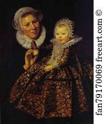 Frans Art Print - The Infant Catharina Hooft (1618-1691) With Her Nurse