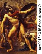 Intervention Art Print - The Intervention Of The Sabine Women. Detail