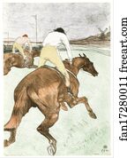 Jockeys Art Print - The Jockey