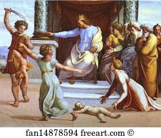 Loggia Art Print - The Judgement Of Solomon