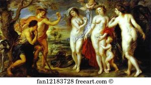 1639 Oil On Canvas Museo Del Prado Art Print - The Judgment Of Paris