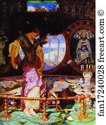 Manchester Art Print - The Lady Of Shalott