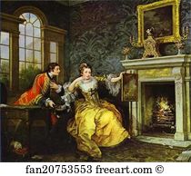 1758 1759 Art Print - The Lady's Last Stake