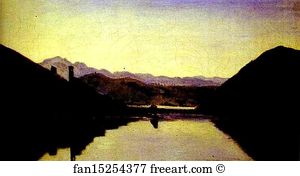 Umbria Art Print - The Lake Of Piediluco, Umbria