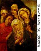 Marys Art Print - The Lamentation (The Three Marys And John The Evangelist)