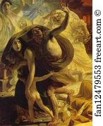 The Last Day Of Pompeii Detail Art Print - The Last Day Of Pompeii. Detail