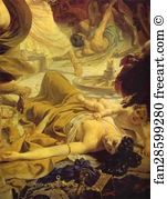The Last Day Of Pompeii Detail Art Print - The Last Day Of Pompeii. Detail