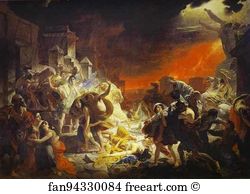 1830 1833 Oil On Canvas The Russian Museum Art Print - The Last Day Of Pompeii
