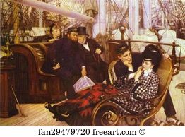 1873 Oil On Canvas The Guildhall Art Gallery Art Print - The Last Evening