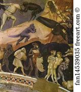 Last Judgement Detail Art Print - The Last Judgement. Detail