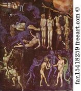 Last Judgement Detail Art Print - The Last Judgement. Detail